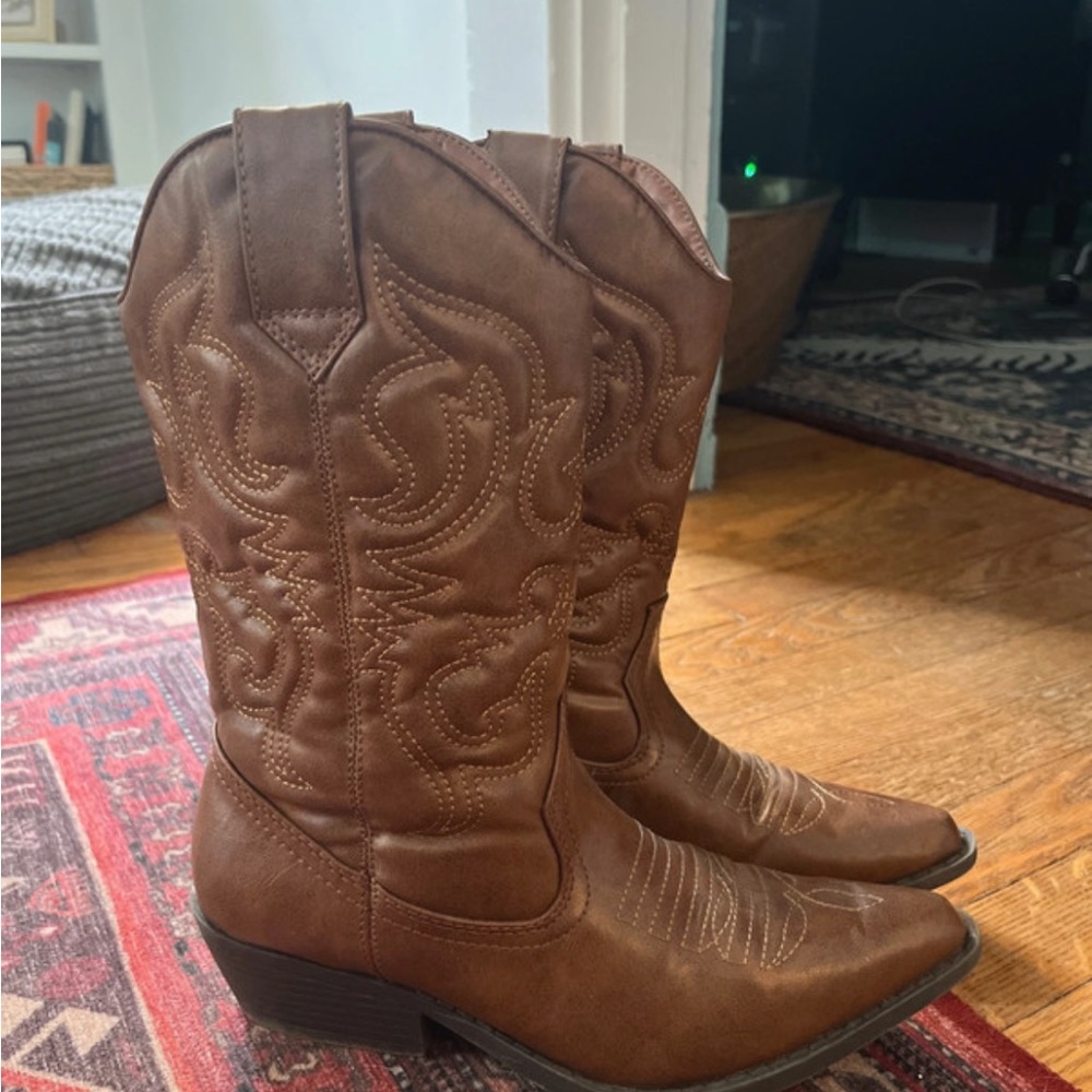Brown Western Cowboy Boots